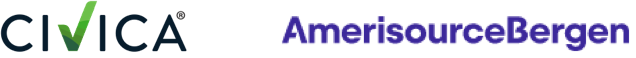 Civica-Amerisource distribution partnership logos